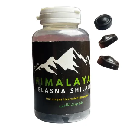 Elasna Himalayan Shilajit Gummies – 60 Gummies Bottle, Premium Gold Grade Shilajit Supplement