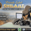 Private Label Himalayan Shilajit for Amazon and Shopify sellers with gold grade resin jars bulk wholesale OEM supply
