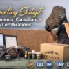 Exporting Pure Himalayan Shilajit by Elasna with certification documents, lab reports, and bulk packaging for global wholesale supply
