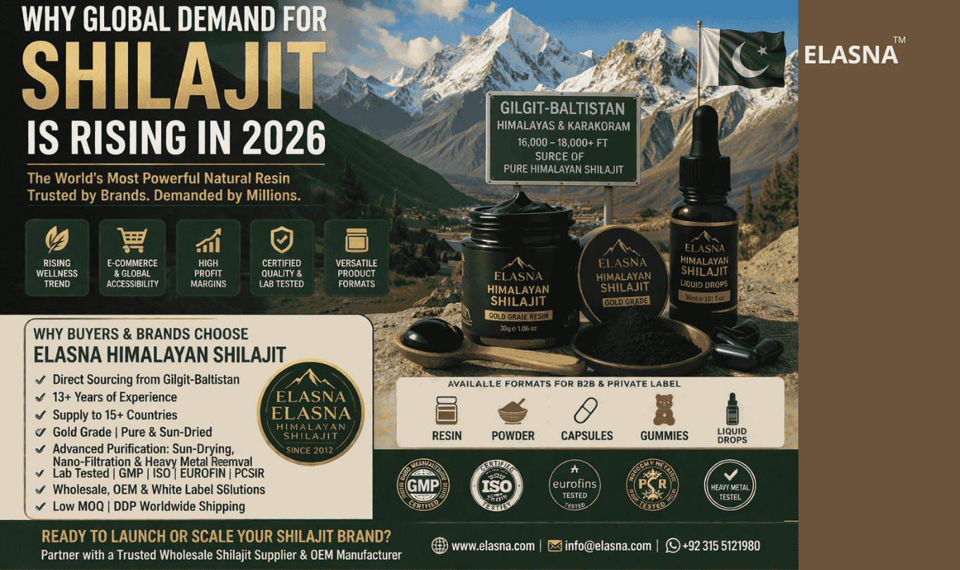 Why Global Demand for Shilajit Is Rising in 2026 | Elasna Himalayan Shilajit